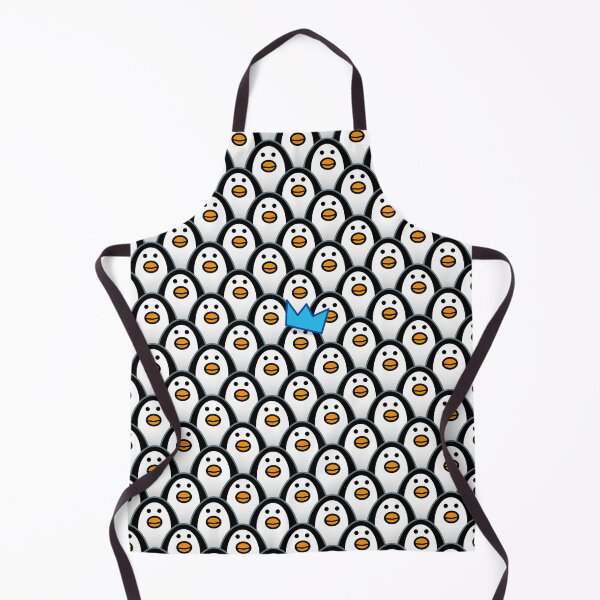 Item preview, Staring Penguins and a Blue Party Hat - Pattern designed and sold by CleverPencil.