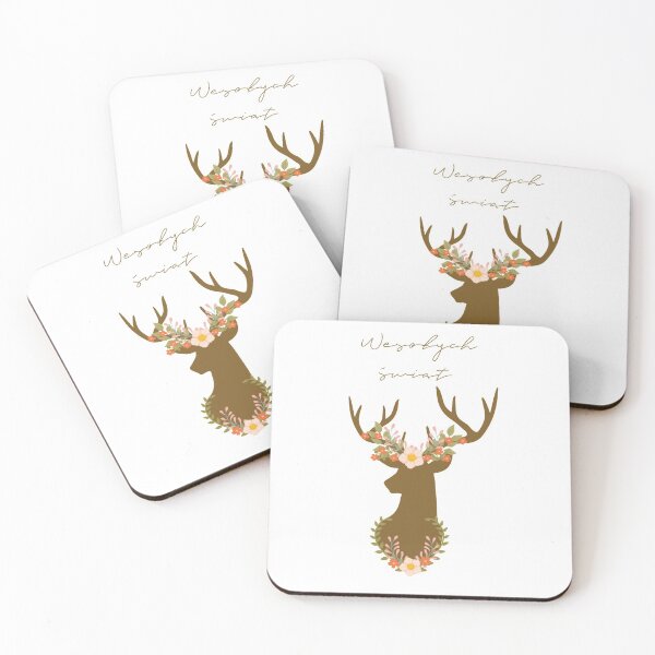 Item preview, Wesołych świąt vintage deer design designed and sold by WOWSOMETHINGNEW.