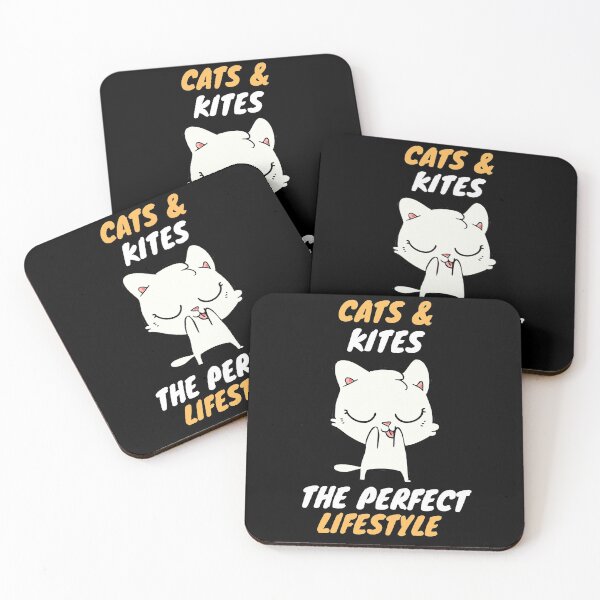 Item preview, cats and kite lifestyle designed and sold by SnowballStep.