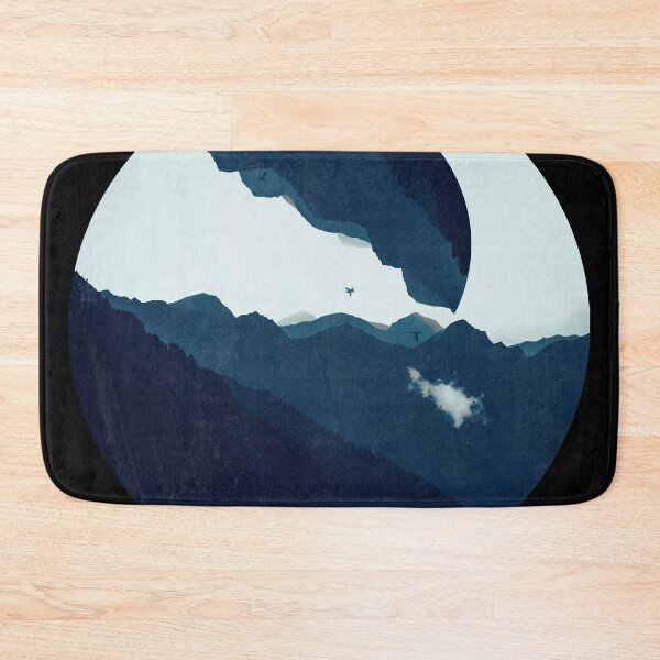 Item preview, Dark Peaks - Mountain Silhouettes Circle designed and sold by Dyrk Wyst Redbubble Shop.