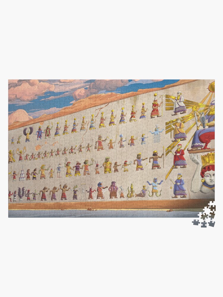 Thumbnail 1 of 2, Jigsaw Puzzle, The Gods Wall - Middle (2/3) designed and sold by Chaosium.