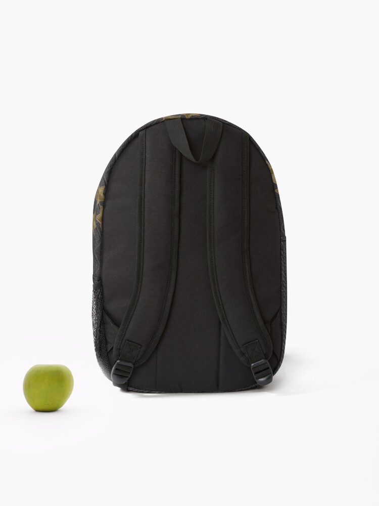 Vans black and gold backpack hotsell
