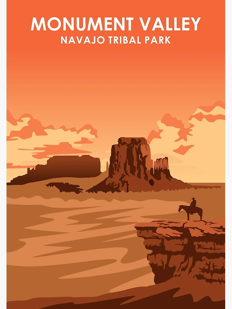 Poster con cornice - Acquerelli - Monument Valley Navajo Tribal