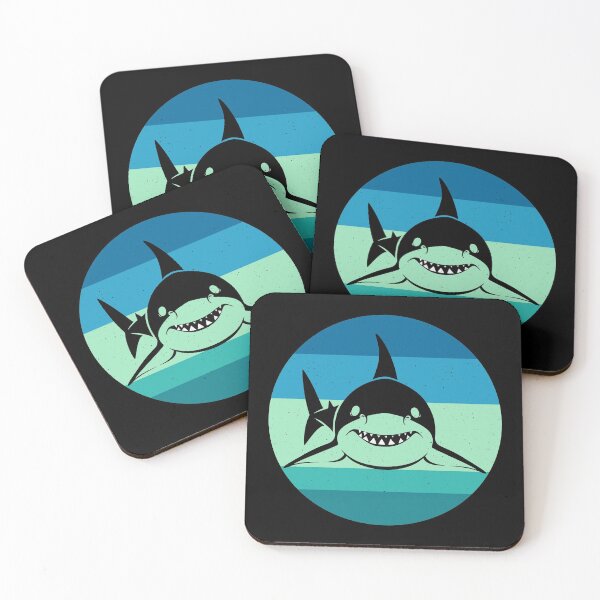 Item preview, Distressed Retro Vintage Sharks designed and sold by jcorres.