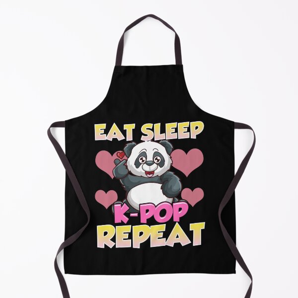 Item preview, Cute Eat Sleep K-Pop Repeat Kawaii Panda KPop designed and sold by perfectpresents.
