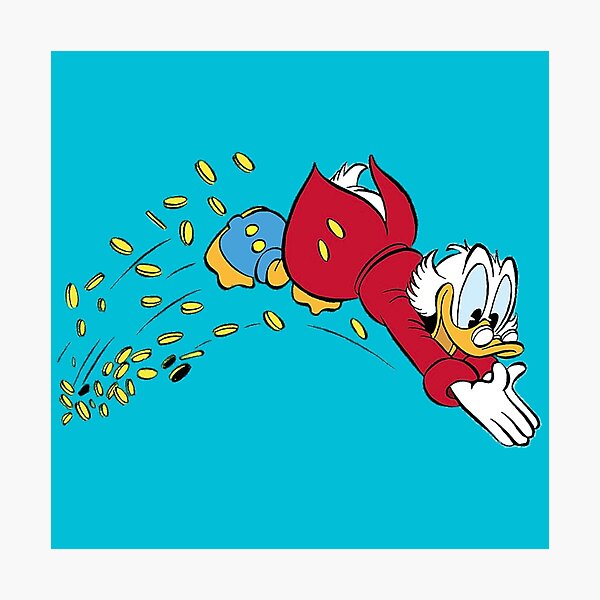 Dagobert Duck Fotodruck
