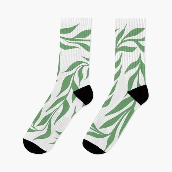 Item preview, Aesthetic Green Minimalist Tropical Palm Leaves Stencil Floral Nature Inspired Pattern  designed and sold by acatalepsys.