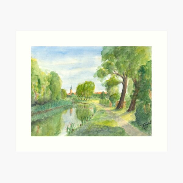 Templiner Kanal - Uckermark Art Print