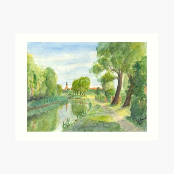 Templiner Kanal - Uckermark Art Print