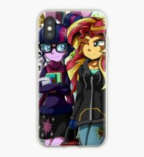 MLP EQG: Twilight and Sunset iPhone Case