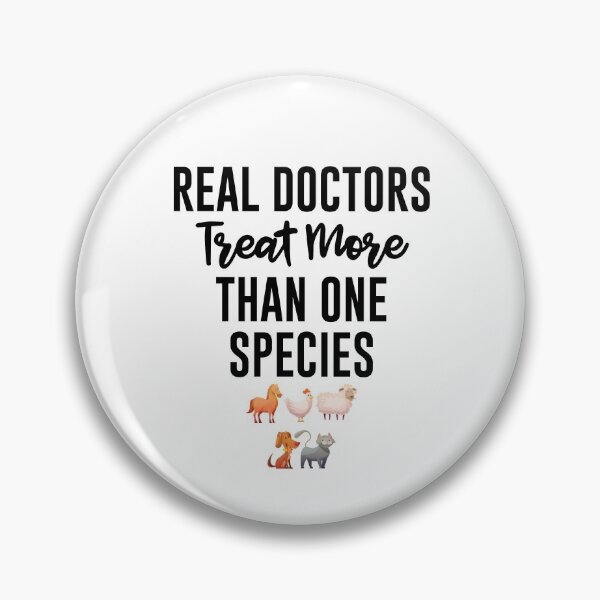 Item preview, Real Doctors Treat More Than One Species Gift for Veterinarian, and Animal lover Gift for Veterinarian, and Animal lover designed and sold by Vibe by Flow.