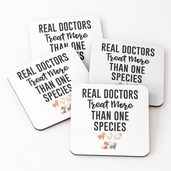 Item preview, Real Doctors Treat More Than One Species Gift for Veterinarian, and Animal lover Gift for Veterinarian, and Animal lover designed and sold by Vibe by Flow.