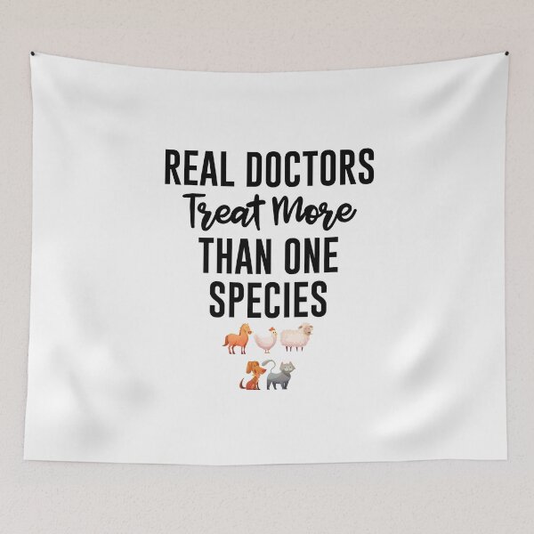 Item preview, Real Doctors Treat More Than One Species Gift for Veterinarian, and Animal lover Gift for Veterinarian, and Animal lover designed and sold by Vibe by Flow.