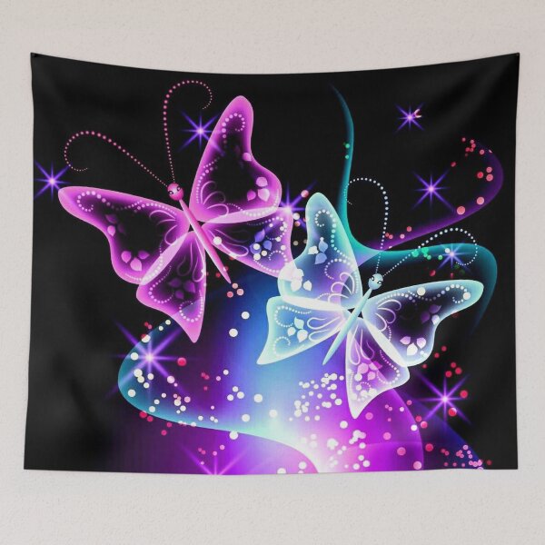 Item preview, Glowing Neon Butterflies designed and sold by ReesDesigns.