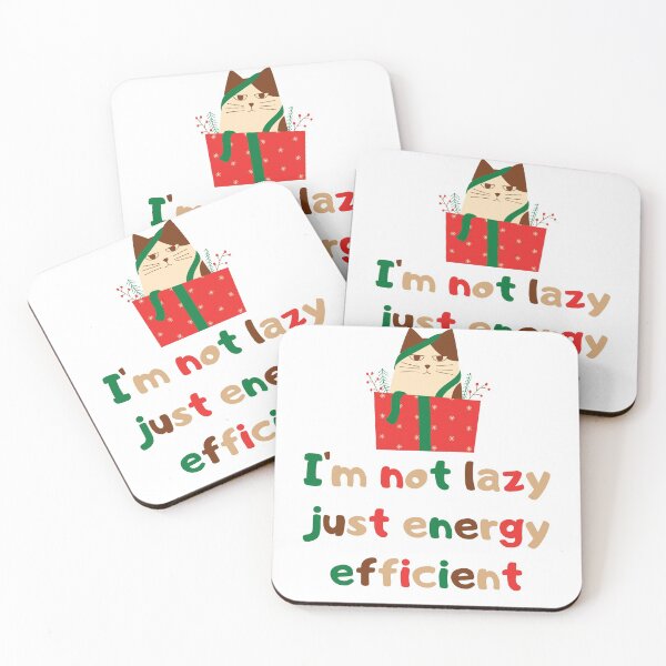Item preview, I'm not lazy just energy efficient Cat designed and sold by Damian Strzechowski.