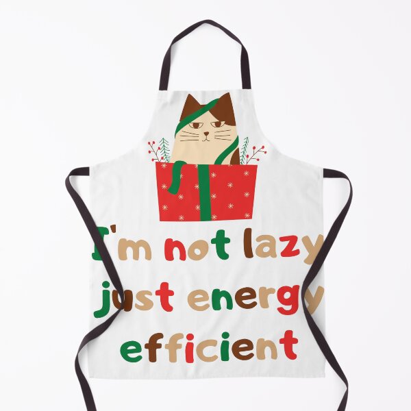 Item preview, I'm not lazy just energy efficient Cat designed and sold by Damian Strzechowski.