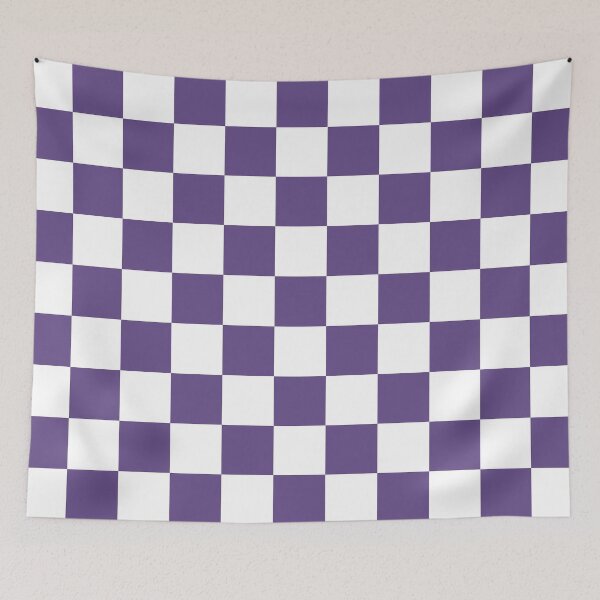 Item preview, Purple and White Ichimatsu Traditional Japanese Pattern designed and sold by Heedee Design.