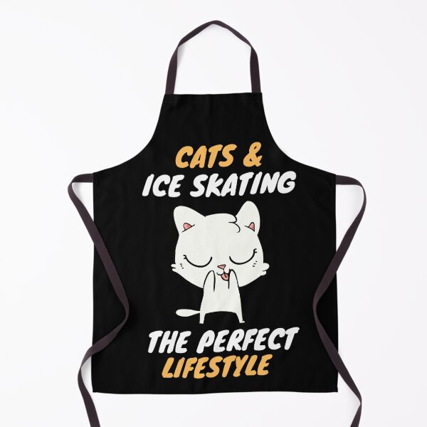 Item preview, cats and ice skating lifestyle designed and sold by SnowballStep.