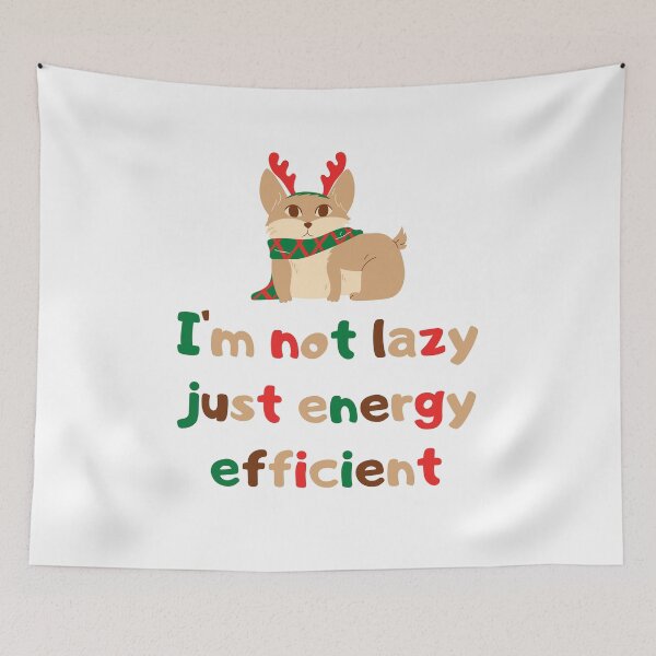Item preview, I'm not lazy just energy efficient bunny designed and sold by Damian Strzechowski.