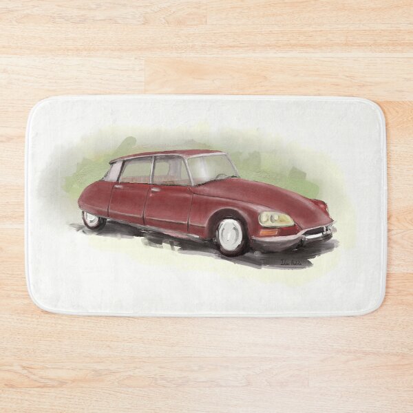 Item preview, Classic Citroën DS2 Painting in Burgundy Red designed and sold by ibadishi.