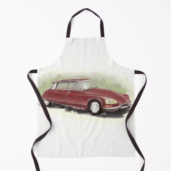 Item preview, Classic Citroën DS2 Painting in Burgundy Red designed and sold by ibadishi.