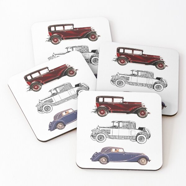 Item preview, Antique cars  designed and sold by Retro Reverie.