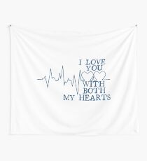 Nerd Valentines: Both my hearts. Wall Tapestry