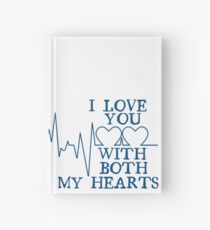 Nerd Valentines: Both my hearts. Hardcover Journal