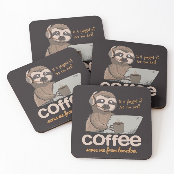 Item preview, Funny Tech Support Sloth Cartoon  designed and sold by MrEddie10.