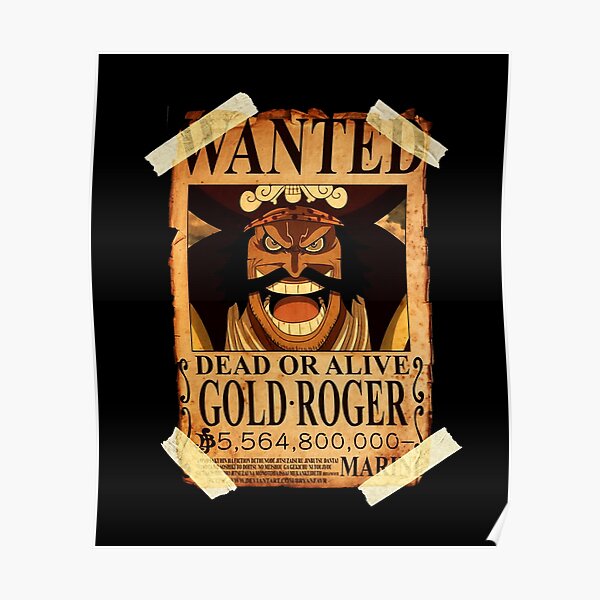 One Piece Blackbeard Bounty Poster Poster By Pignose28 Redbubble