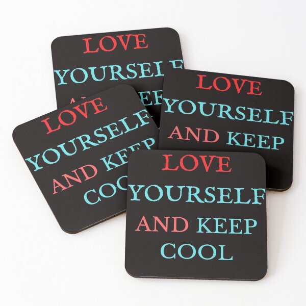 Item preview, love yourself and keep cool designed and sold by The Full Cart.