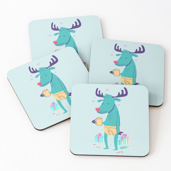 Item preview, Santa's Hung Over Christmas Reindeer designed and sold by TheNewAntique.