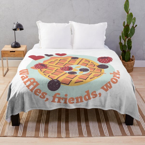 Item preview, Leslie Knope Parks and Recreation Cute Waffle Friendship Quote designed and sold by Dani Mullins.