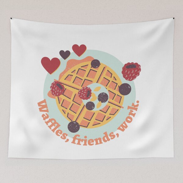 Item preview, Leslie Knope Parks and Recreation Cute Waffle Friendship Quote  designed and sold by Dani Mullins.