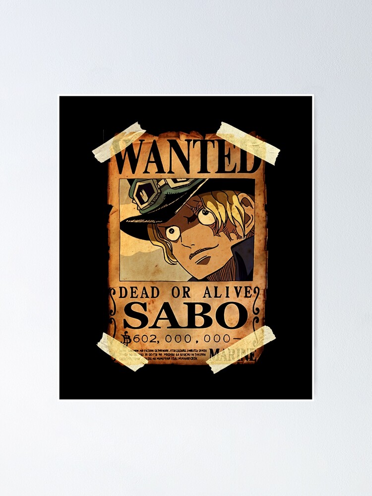 One Piece Sabo Bounty Poster Poster By Pignose28 Redbubble