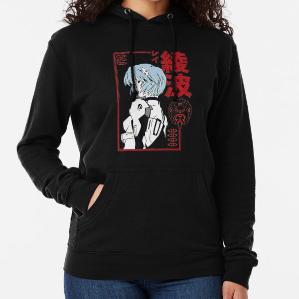 Rei Ayanami Red Style Lightweight Hoodie
