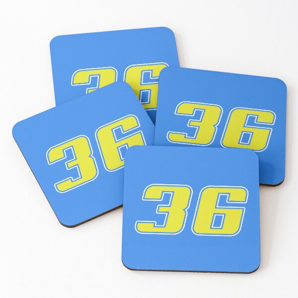 Item preview, Moto GP racing Championship Spanish rider number 36 blue and Yellow designed and sold by FrenchsTuck.