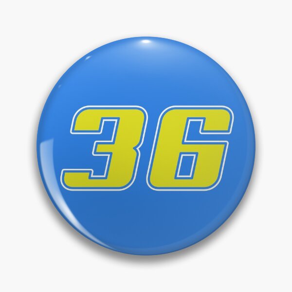 Item preview, Moto GP racing Championship Spanish rider number 36 blue and Yellow designed and sold by FrenchsTuck.