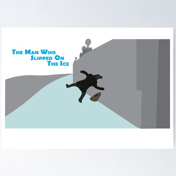 Item preview, The man who slipped on the ice live on RTE designed and sold by IrishItalianGuy.