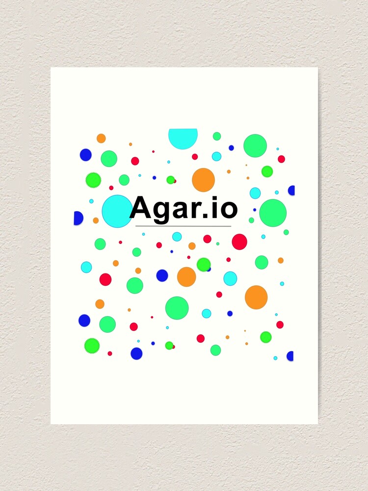 Agar Io Logo Art Print By Designmil Redbubble - download free roblox area agario games io circle icon