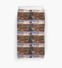 Whippet Art - Der Warren Hill in Newmarket Bettbezug