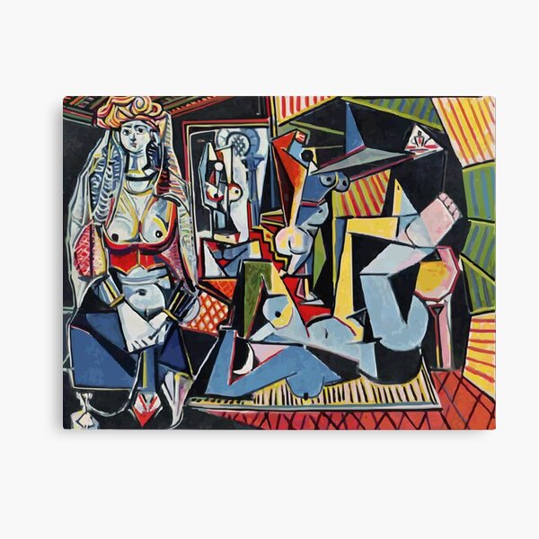 Abstract Vector Art In Cubism Style Inspired By Pablo Picasso Canvas Print