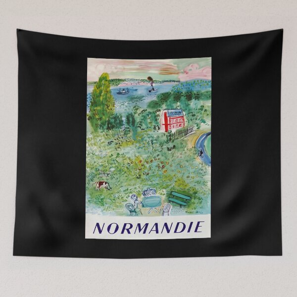 Artikelvorschau, retro classic Normandie poster entworfen und verkauft von CorasPosters.