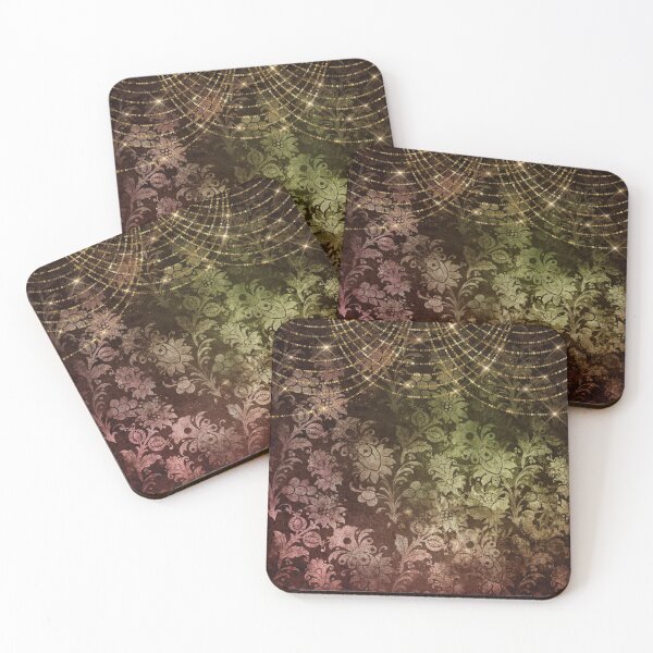 Item preview, Green and red sparkle and damask design designed and sold by AnnieHochmann.