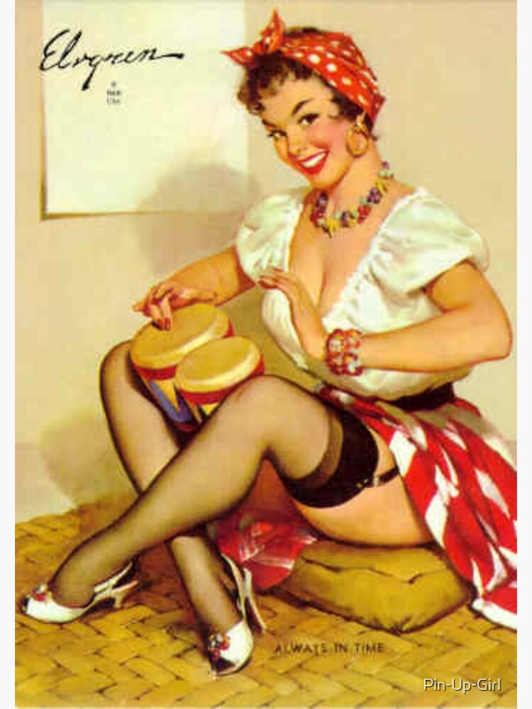 Pin Up Girl Elvgren Vintage Poster By Pin Up Girl Redbubble