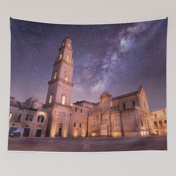 Item preview, Panorama of Piazza del Duomo at night in Lecce, Italy designed and sold by mitzobs.