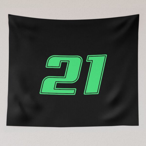 Item preview, Moto GP racing Championship Italian rider number 21 green and black designed and sold by FrenchsTuck.