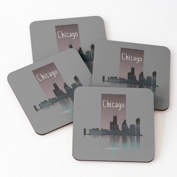 Item preview, Chicago - Watercolor City Skyline designed and sold by uskARpT.