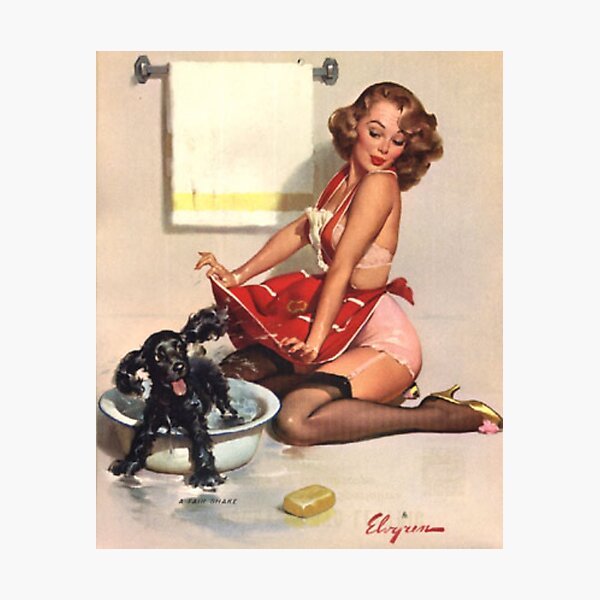 Pin-Up Girl - Elvgren - Vintage Photographic Print
