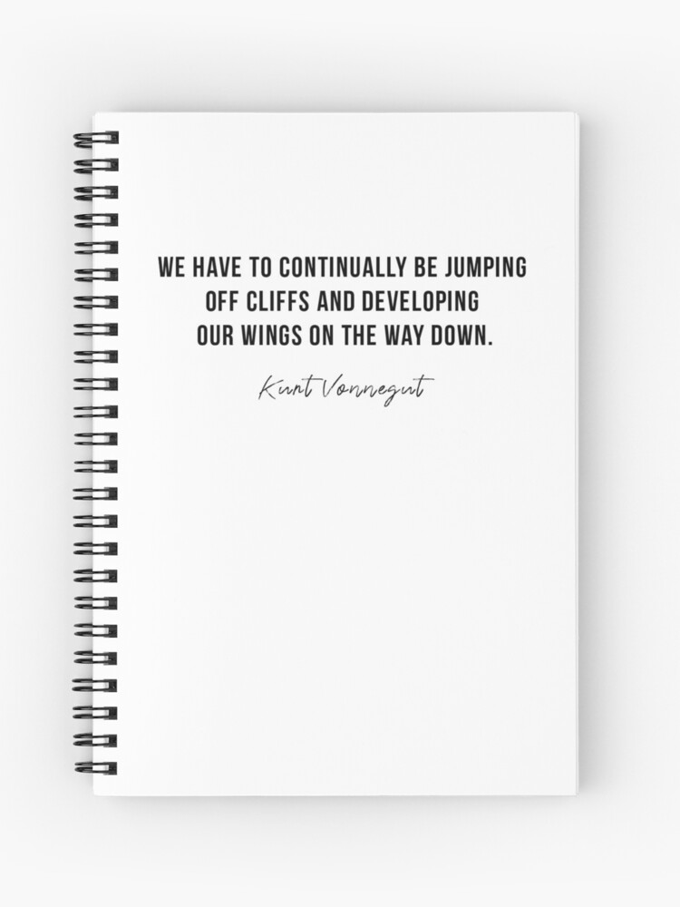 Cuaderno de espiral «Frases De Kurt Vonnegut» de amilneal | Redbubble